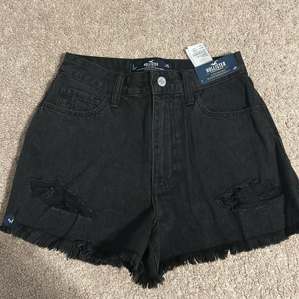 hollister ultra high rise relaxed vintage shorts never worn!